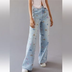 BDG - Skater Baggy Jean - Butterfly print